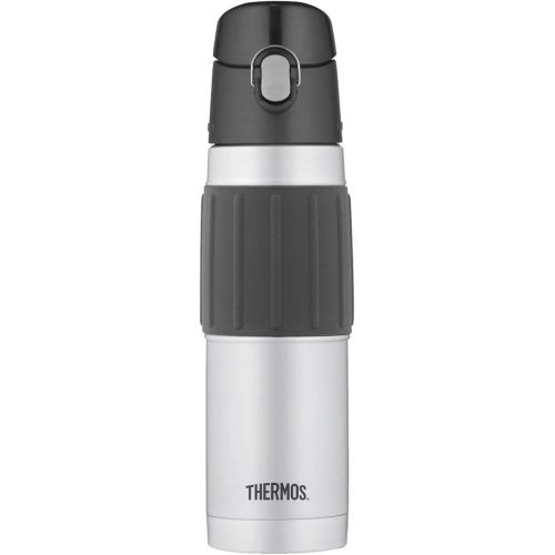 써모스 Thermos Vacuum Insulated 18 Ounce Stainless Steel Hydration Bottle, Hammertone