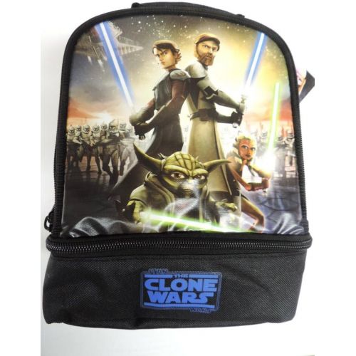 써모스 Thermos Star Wars Clone Wars Insulated Dual Compartment Lunchbox Lunch Bag