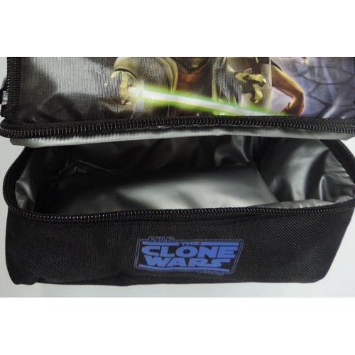 써모스 Thermos Star Wars Clone Wars Insulated Dual Compartment Lunchbox Lunch Bag