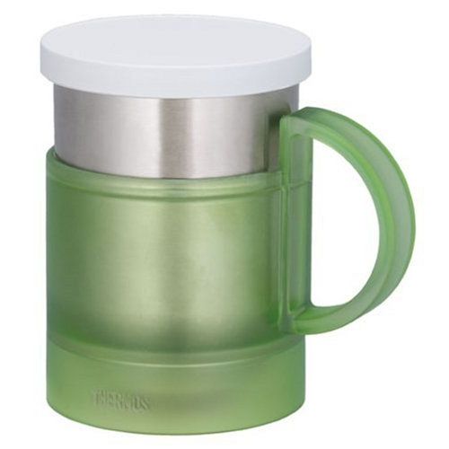 써모스 THERMOS 0.24L vacuum insulation mug lime green office JCQ-240 LMG