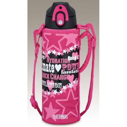 써모스 THERMOS Vacuum Insulation 2WAY Bottle 0.8L Black Pink FFR-801WF BK-P