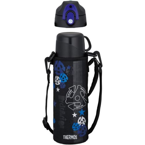 써모스 THERMOS Vacuum Insulation 2WAY Bottle 0.8L Black Blue FFR-801WF BK-BL