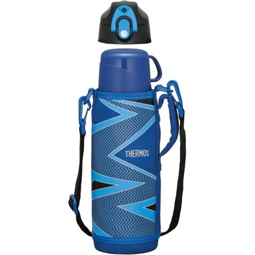 써모스 Thermos Vacuum Insulation 2way Bottle 1.0L Lightning Blue