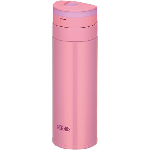 써모스 Thermos Water Bottle Vacuum Insulation Mobile Mug [One-touch Open Type] (11.8 ounces, pink)