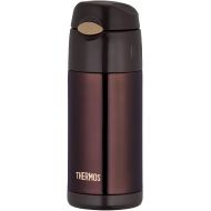 Thermos Water Bottle Vacuum Insulation Straw Bottle [one-Touch Open Type] 0.36L Brown FFI-401 BW