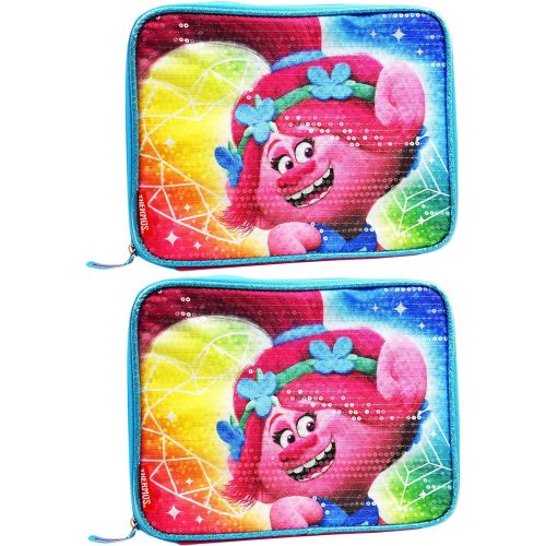 써모스 Set of 2 Poppy Trolls Thermos Lunch Boxes - PVC Free - AntiMicrobial - Easy Clean Molded Liner - Great for Elementary School!
