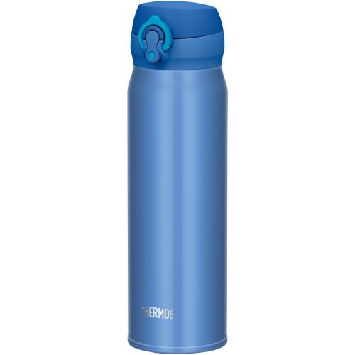 써모스 Thermos Water Bottle Vacuum Insulation Cellular Phone Mug [one-Touch Open Type] 0.6L Metallic Blue JNL-602 MTB