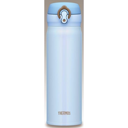 써모스 Thermos Vacuum Insulation Mobile Mug [One-touch Open Type] 0.5l Sachs Blue Jnl-500 Sax