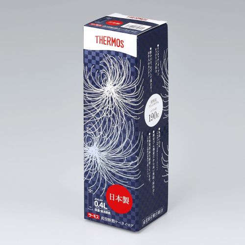 써모스 Thermos made in Japan vacuum insulation cellular phone mug one-touch open 400ml JOA-401 AI