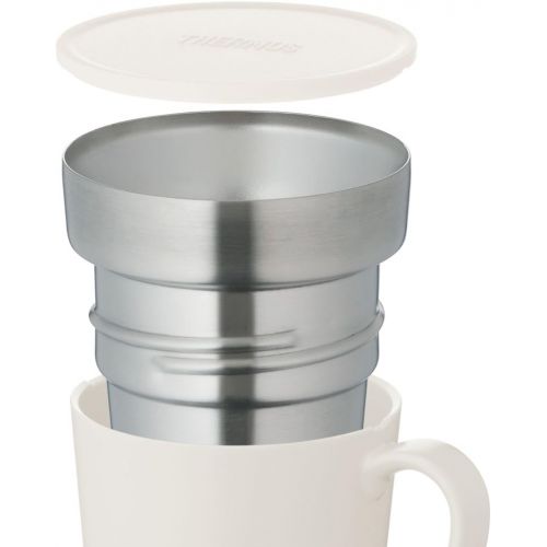 써모스 Thermos Heat Retention Mug Cup 240ml White JDC-241 WH