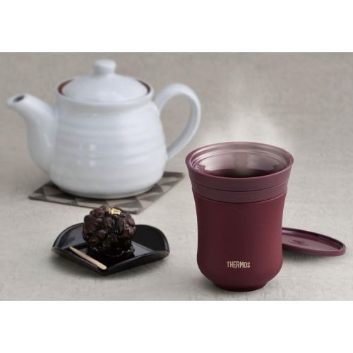 써모스 THERMOS vacuum insulation teacup 200ml red bean JCZ AZ-200