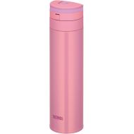 Thermos Water Bottle Vacuum Insulation Mobile Mug [One-touch Open Type] (15.2 ounces, pink)