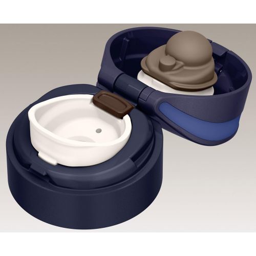 써모스 THERMOS water bottle vacuum insulation Mobile mug [one-touch open type] 0.35L black JNS-350 BK