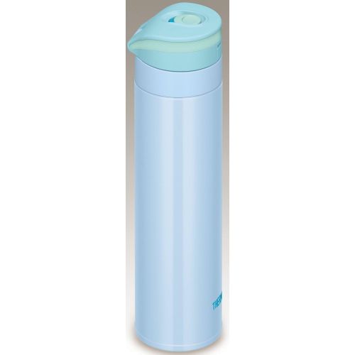 써모스 Thermos Water Bottle Vacuum Insulation Mobile Mug [One-touch Open Type] (450ml, blue)