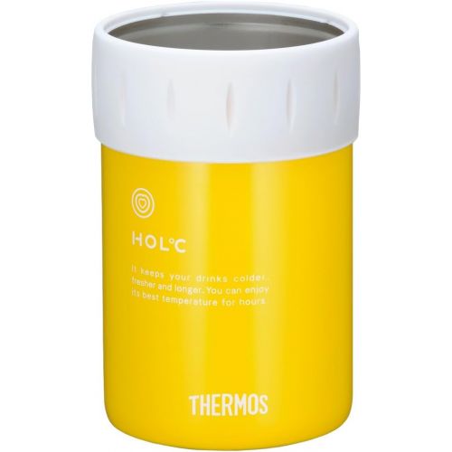 써모스 Japanese THERMOS Cold Can Holder for 350ml Yellow JCB-351