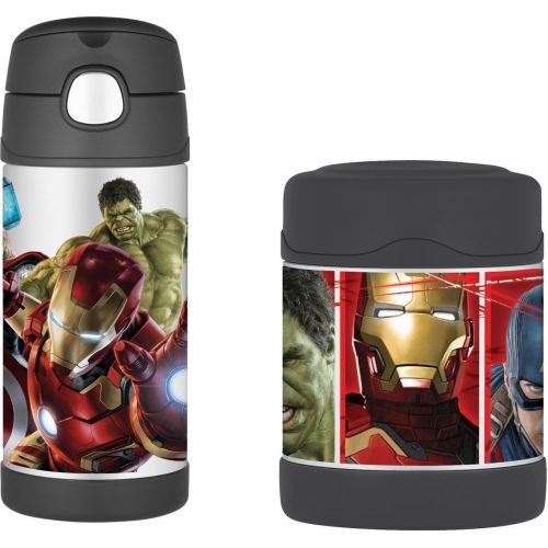 써모스 Avengers Age of Ultron Funtainer Thermos Bottle & Food Jar