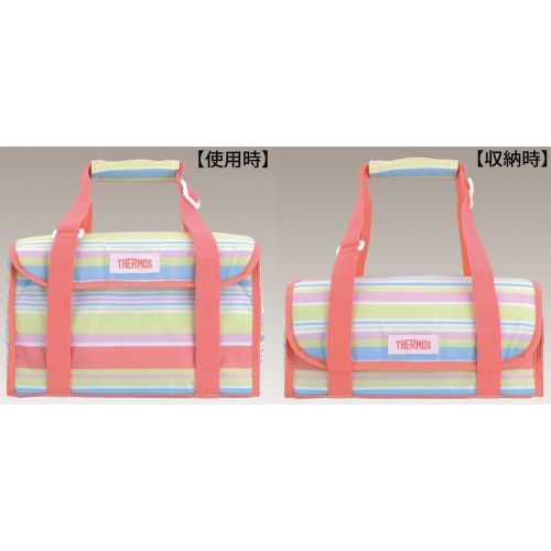 써모스 Thermos Thermal Insulated Family Fresh Lunch Box Pink Stripe [Japan Import] by DJF-4001 PSR