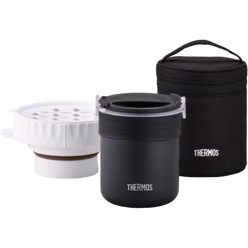 써모스 Thermos Lunch Box Where Rice Can Be Cooked JBS-360BK (Black)【Japan Domestic Genuine Products】