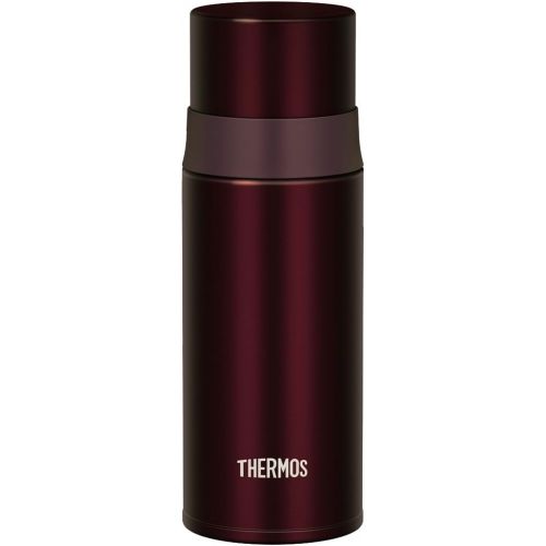 써모스 Thermos Stainless Steel Insulated Slim Bottle 0.35L Brown (FFM-350 BW)