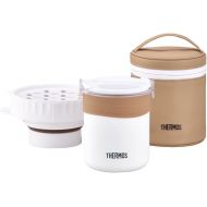THERMOS Lunch Box Where Rice Can Be Cooked JBS-360WH (White)【Japan Domestic genuine products】