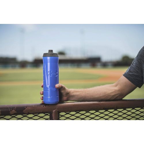 써모스 Thermos Under Armour Sideline 32 Ounce Squeezable Bottle, Blue