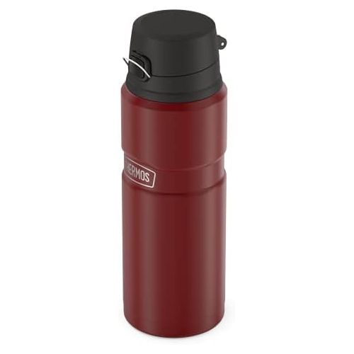 써모스 [무료배송]THERMOS Stainless King Vacuum-Insulated Drink Bottle, 24 Ounce, Matte Red