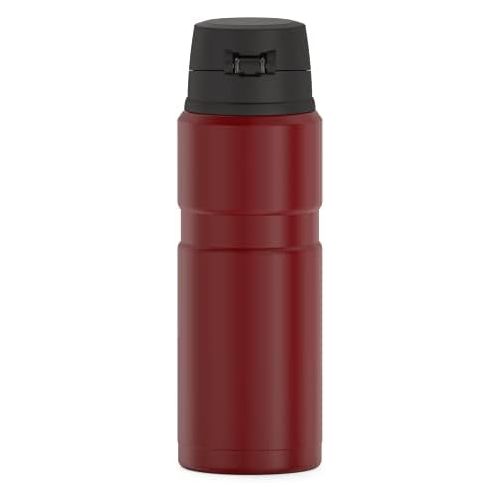 써모스 [무료배송]THERMOS Stainless King Vacuum-Insulated Drink Bottle, 24 Ounce, Matte Red