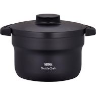 Thermos THERMOS Vacuum Warm Cooker Shuttle Chef KBJ-3000 BK (Black)【Japan Domestic genuine products】