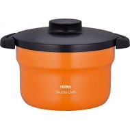 Thermos THERMOS Vacuum Warm Cooker Shuttle Chef KBJ-3000 OR (Orange)【Japan Domestic genuine products】