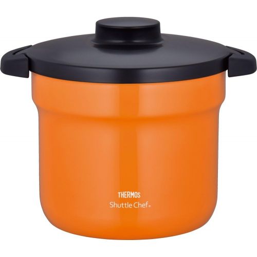 써모스 Thermos THERMOS Vacuum Warm Cooker Shuttle Chef KBJ-4500 OR (Orange)【Japan Domestic genuine products】