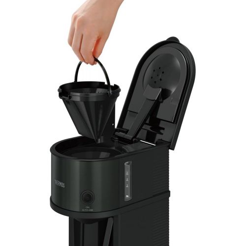 써모스 Thermos THERMOS vacuum insulation pot coffee maker 0.7L ECF-701 BK (Black)(Japan Import-No Warranty)　AC100