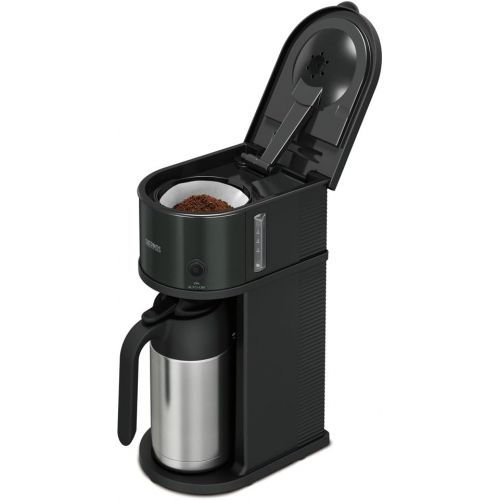 써모스 Thermos THERMOS vacuum insulation pot coffee maker 0.7L ECF-701 BK (Black)(Japan Import-No Warranty)　AC100