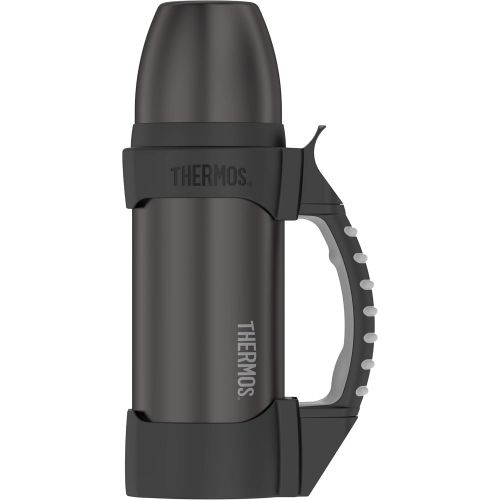 써모스 Thermos 2510GM2 Work Series Stainless Water Bottle, 1.1 Quart, Gun Metal