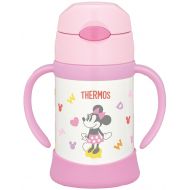 Thermos Vacuum insulation Baby Straw Mug Minnie Light Pink