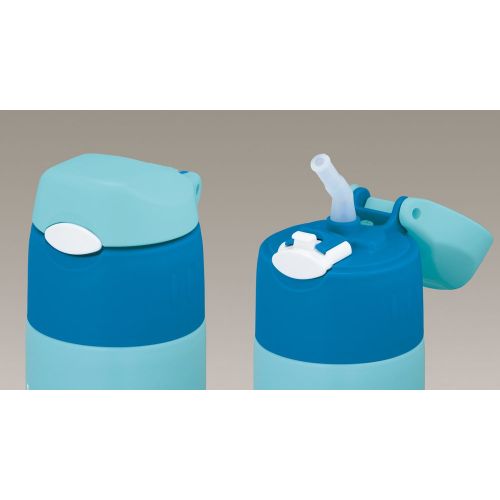 써모스 Thermos vacuum insulation straw bottle Disney Mickey 0.4L Light Blue FHL-400FDS LB