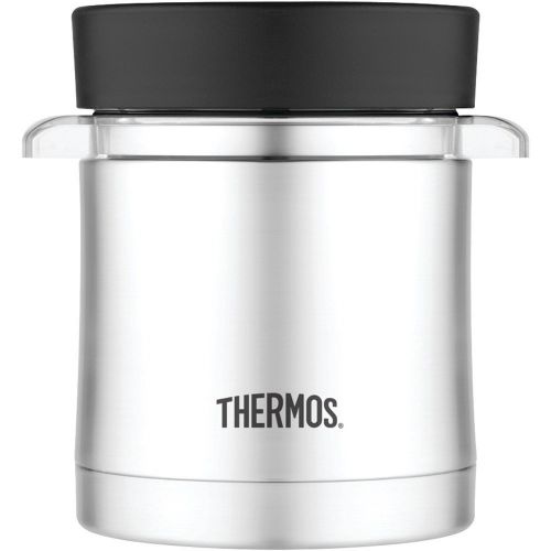 써모스 Thermos Vacuum Insulated Food Jar and Microwavable Insert 12oz (2-Pack)