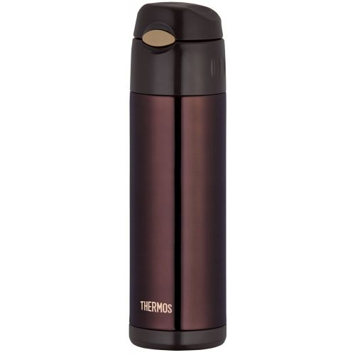 써모스 Thermos THERMOS vacuum insulation straw bottle 0.5L Brown FFI-500 BW