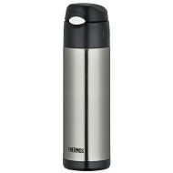 Thermos THERMOS vacuum insulation straw bottle 0.5L stainless black FFI-500 SBK