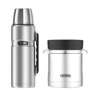 Thermos King SS Insulated 40oz Beverage Bottle and 12oz Food Jar