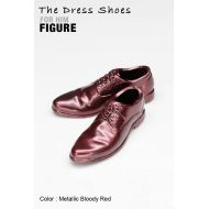 Thevoguehkcom ms1004-02 Metallic Bloody Red Dress Shoes (Plastic) for 16 Figure Enterbay Hot Toys TTL