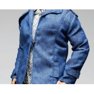 Thevoguehkcom mc0380 Blue Denim Jacket for 16 Figure Enterbay Hot Toys TTL Homme FR Ken (Coat Only)