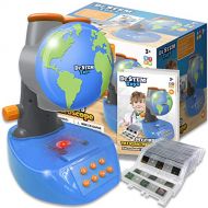 [아마존베스트]Thin Air Brands Dr. STEM Toys Talking Microscope, STEM Science Toy, Beginner Microscope for Kids with Twenty Prepared Slides, Sixty Specimen Images, and Color Booklet - View, Listen, and Learn, Ag