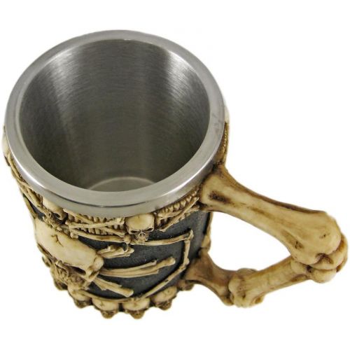 [아마존베스트]Things2Die4 Cool Ossuary Skull Beer Stein Tankard Skulls