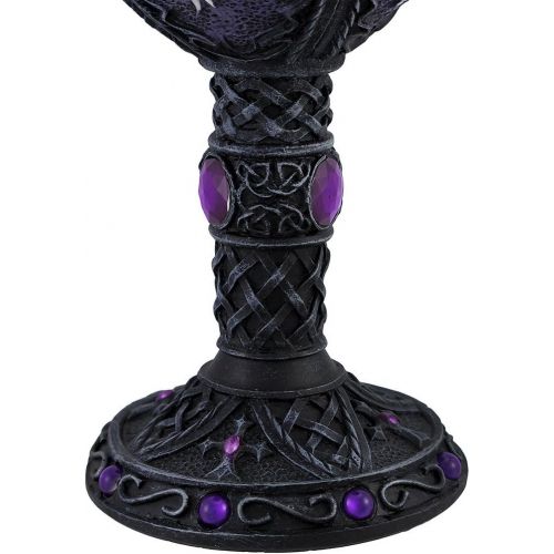  [아마존베스트]Things2Die4 Medieval Renaissance Wine Goblet Gemstone Chalice Cup (Unicorn - Purple)