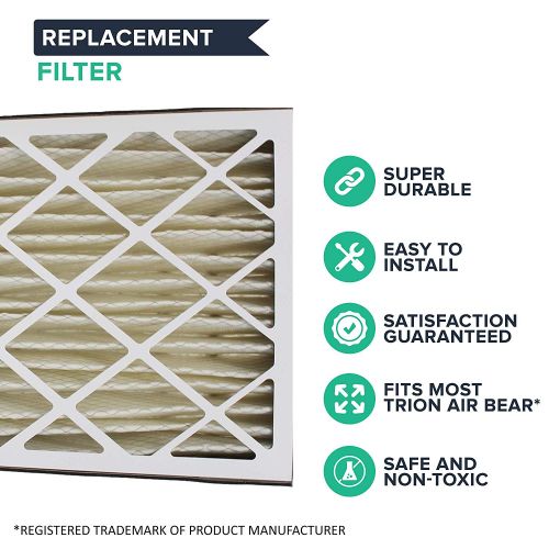  Crucial Air Trion Air Bear Filter 255649-102 Pleated Furnace Air Filter 20x25x5 MERV 8