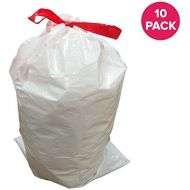 [아마존베스트]Think Crucial 10PK Durable Garbage Bags Fit Simplehuman Size D, 20L / 5.2 Gallon