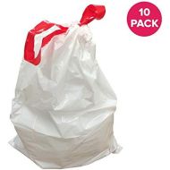 [아마존베스트]Think Crucial 10PK Durable Garbage Bags Fit Simplehuman Size B, 6L / 1.6 Gallon