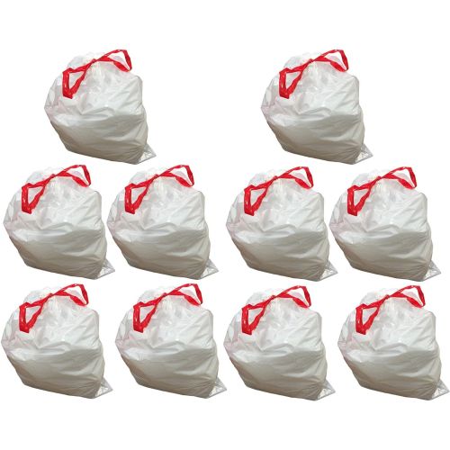  Think Crucial Durable Garbage Bags Fit Simplehuman Size D, 20L / 5.2 Gallon (100)