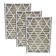 3 Replacements for Trion Air Bear 16x25x3 Pleated Furnace Air Filter Fits 255649-101 Pleated Furnace Air Filter, Merv 8, by Think Crucial