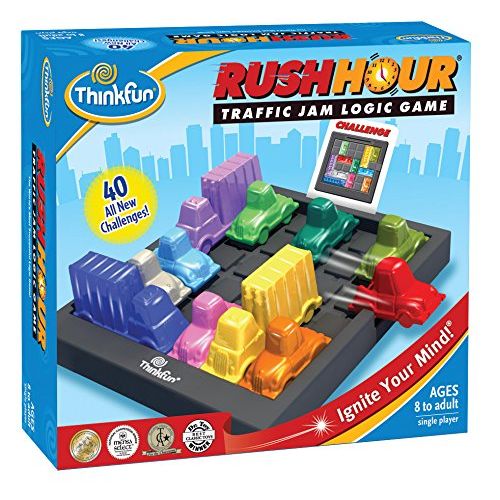  Think Fun ThinkFun Rush Hour Traffic Jam Logic Game and STEM Toy for Boys and Girls Age 8 and Up  Tons of Fun With Over 20 Awards Won, International Bestseller for Over 20 Years